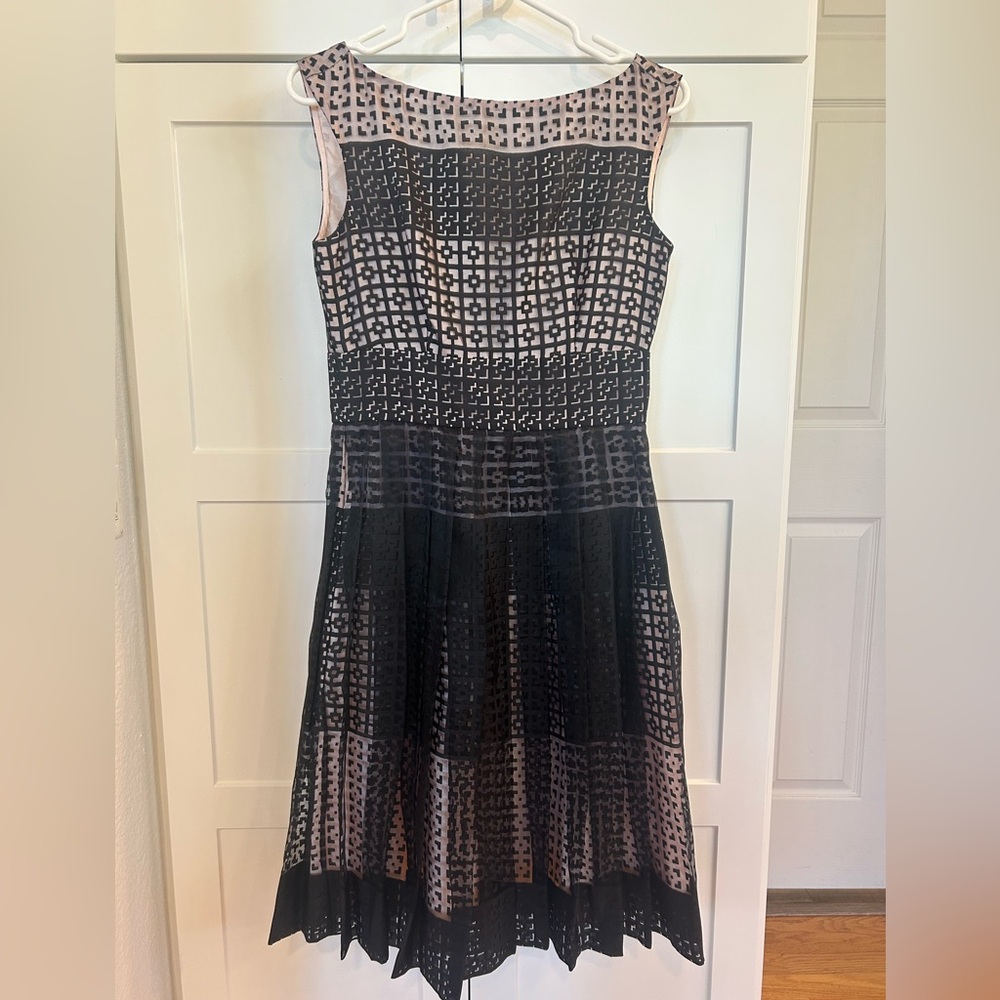 NWT Kate Spade dress. Blush lining,  Geometric Tile overlay print and pockets!